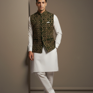 Black Velvet Dori Embroidered